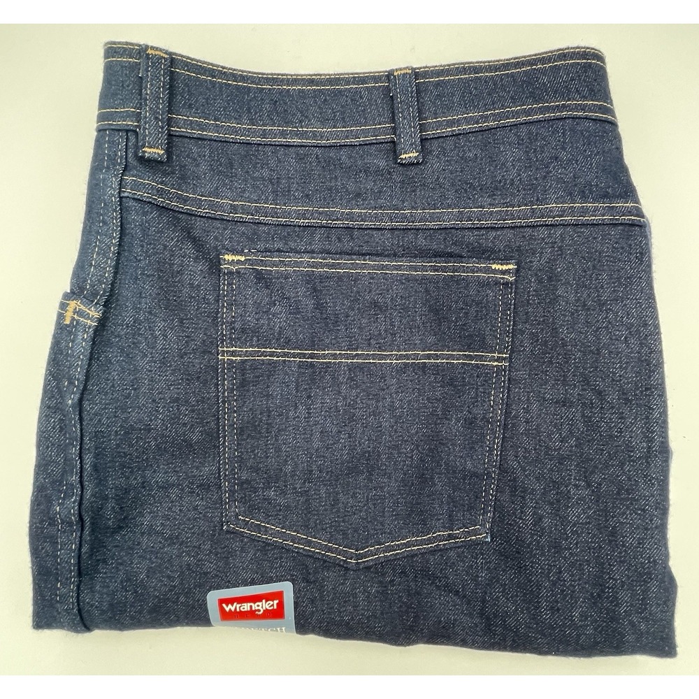 NWT Wrangler Jeans Mens 46x30 Five Star Dark Wash Regular Flex Fit Big & Tall